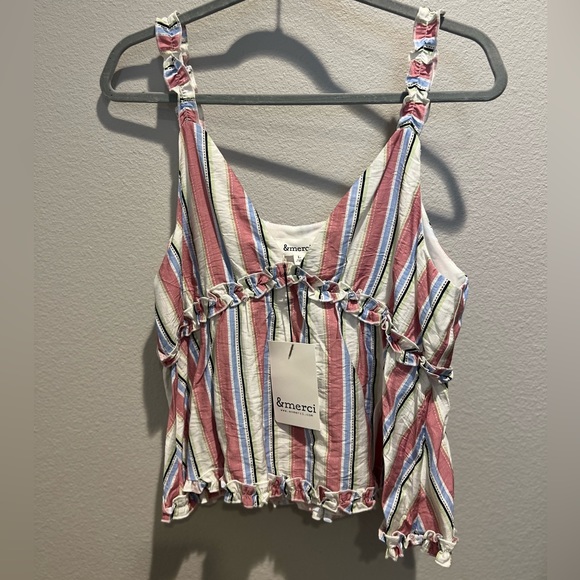 Ruffle multicolor top - Picture 3 of 6